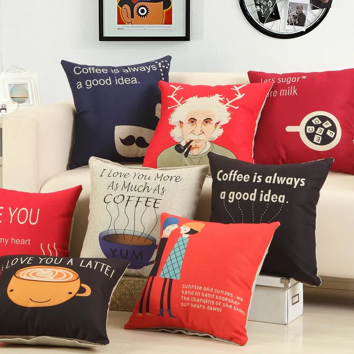 Декоративные подушки красочные домашний декор/capa Para Almofada/cojines Decorativos кофейного