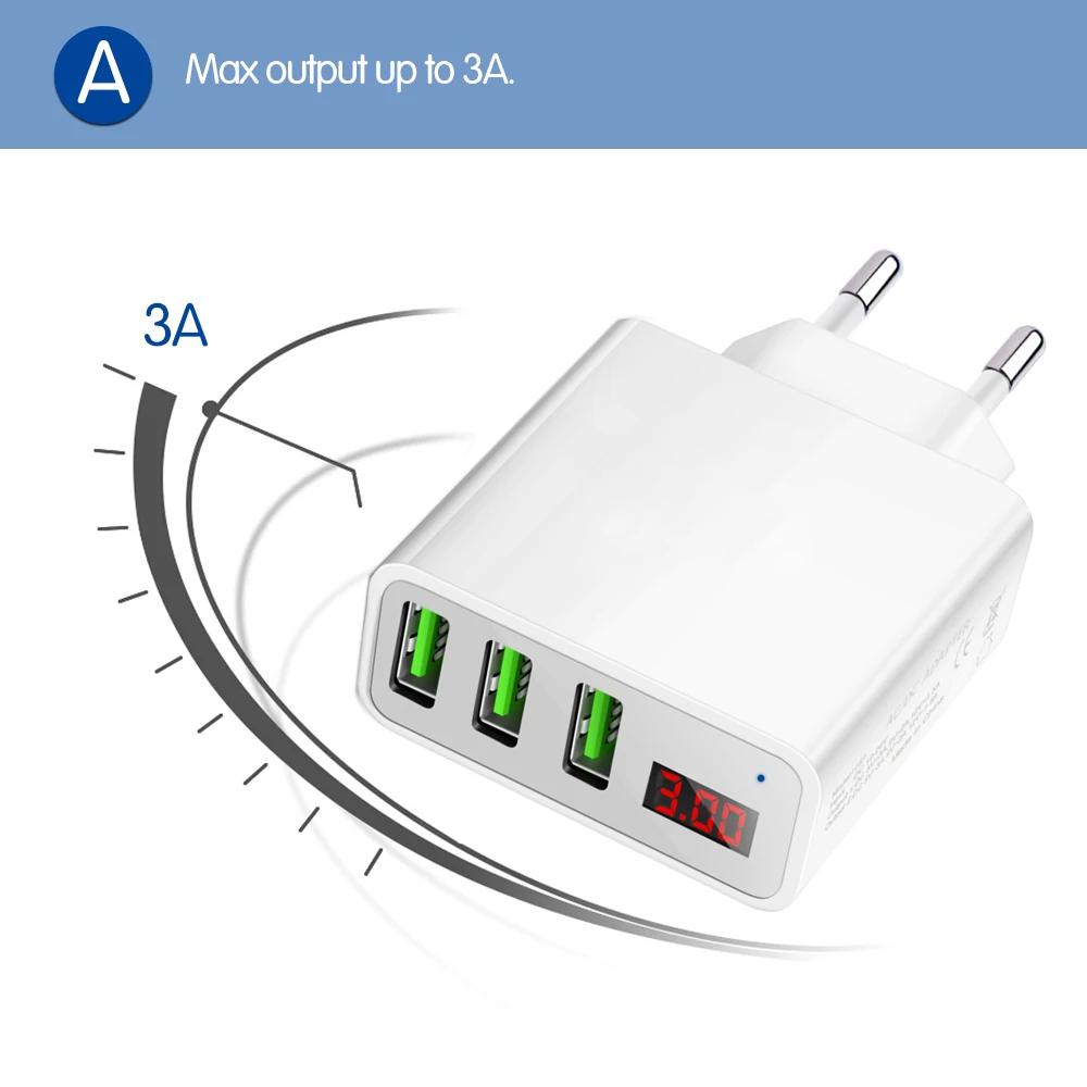 5v 3A быстрое зарядное устройство автомобильное в автомобиле двойной USB