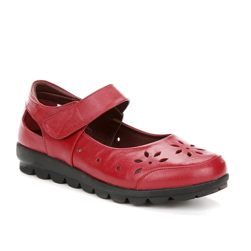 Босоножки OUKAHUI женские из натуральной кожи сандалии на плоской подошве