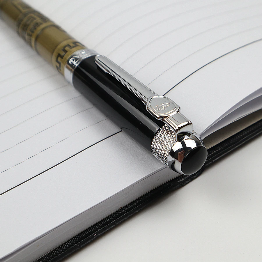 JINHAO189 Роскошная металлическая перьевая ручка подарочная коробка-2 ручки с синими