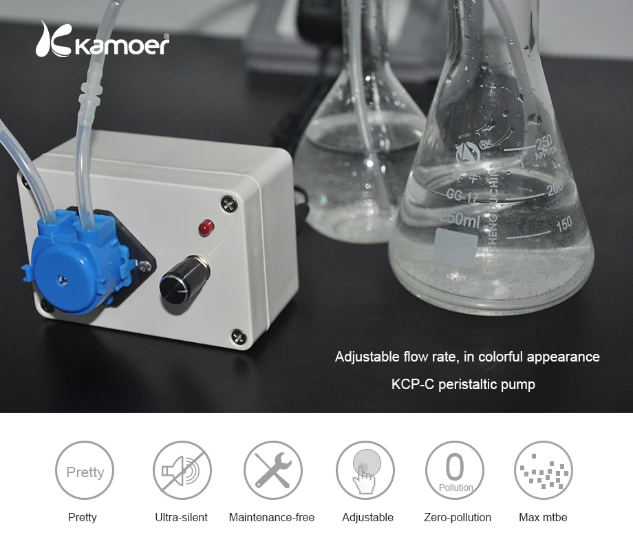 Kamoer KCP-C 24V интеллигентая(ый) перистальтический насос водяной насос машина с мотором постоянного тока красочные насадка насоса для лаборатории