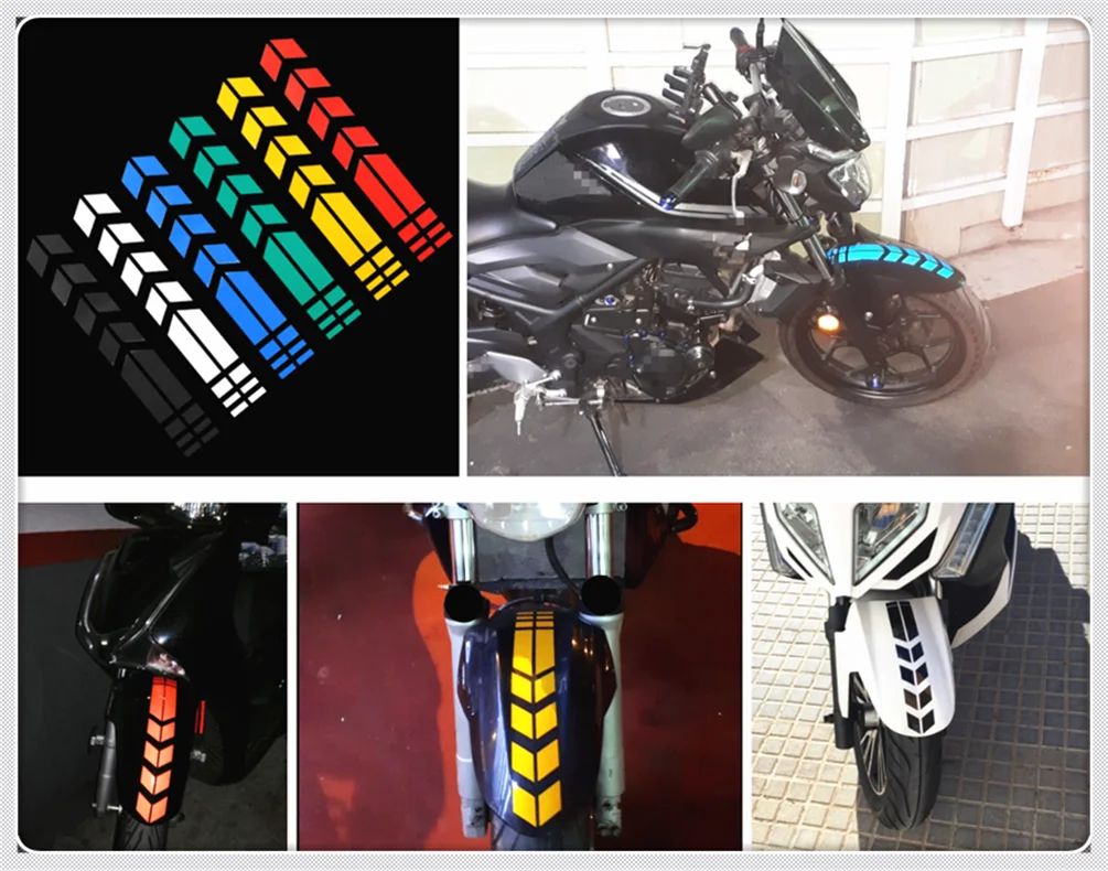 В форме мотоцикла светоотражающие наклейки колесо крыло Наклейка украшения для