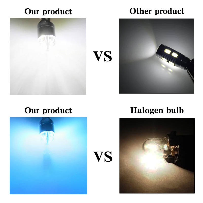 

2pcs Car LED T10 194 W5W Canbus 2 SMD 3030 No Error T10 Led Light Bulb Parking Auto Univeral Lamps Reading Lights 12V