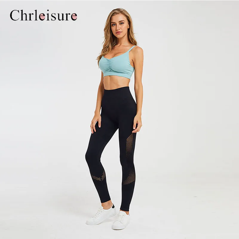 Chrleisure женские Леггинсы пуш ап для тренировок фитнеса леггинсы спандекс