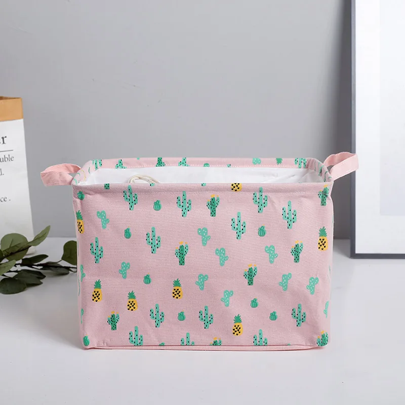 Pink Складная корзина для хранения игрушек, корзина для мытья грязной одежды, разное, домашний гардероб, органайзер, контейнер, коробка, большая корзина для хранения белья - Цвет: Pink