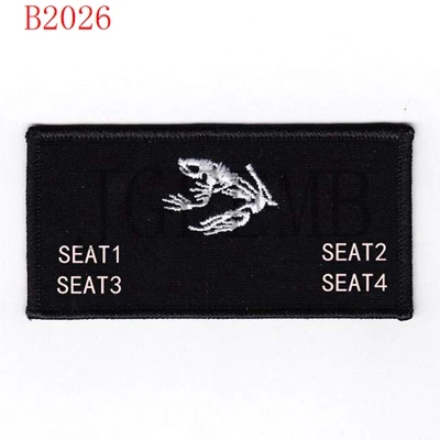 Военная нашивка с вышивкой в стиле милитари принтом морских котиков черепа