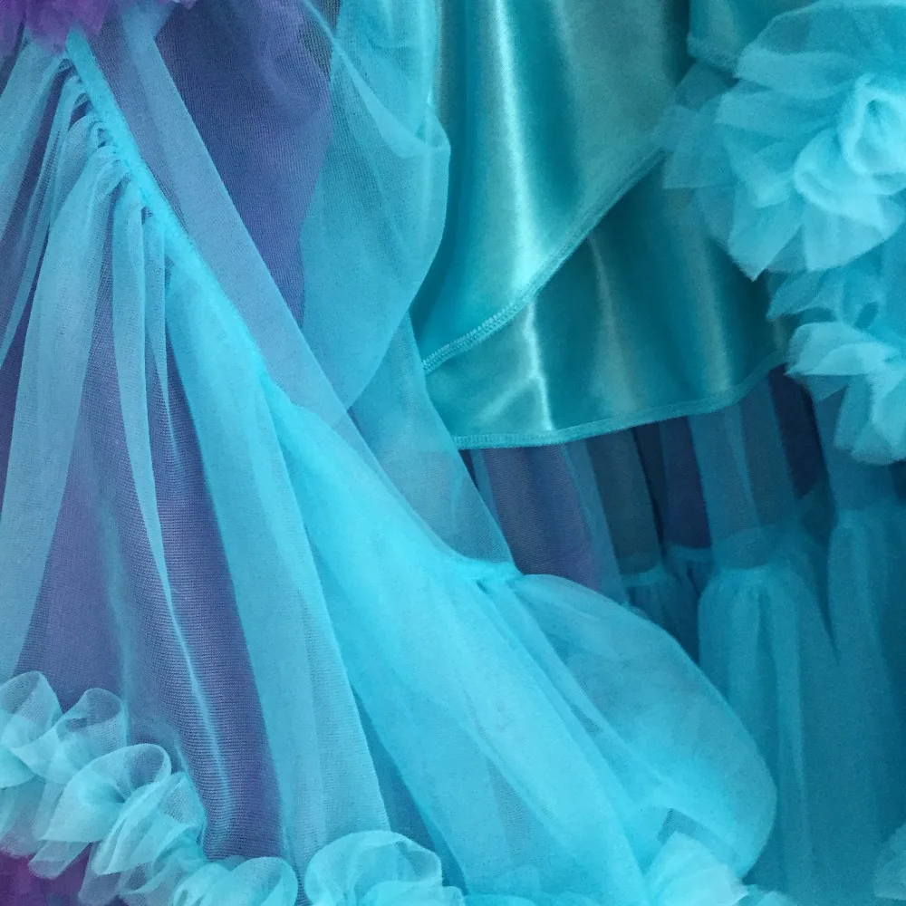 Детская многослойная юбка-пачка для девочек шикарная танцевальная одежда балета