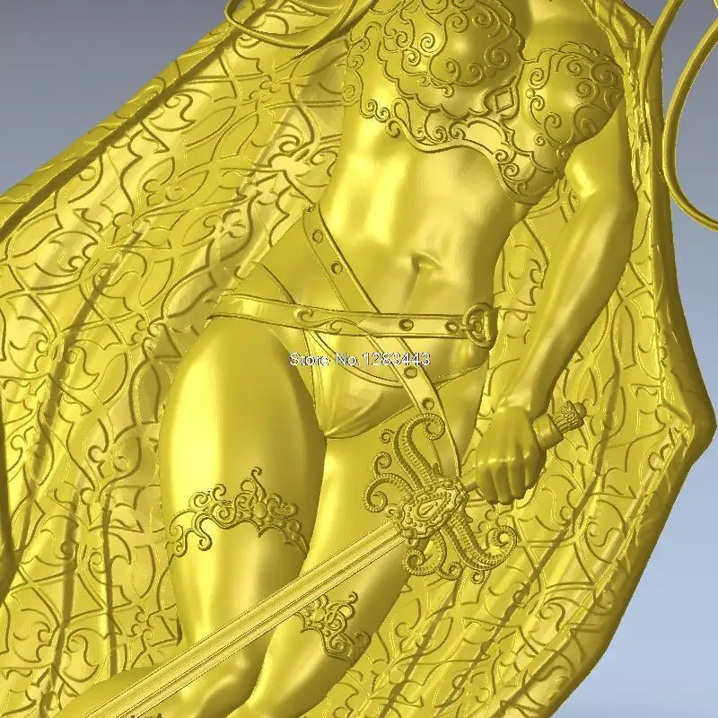 Высокое качество 3d модель рельеф для ЧПУ или 3D принтеров в формате STL women_ELF1|3d model