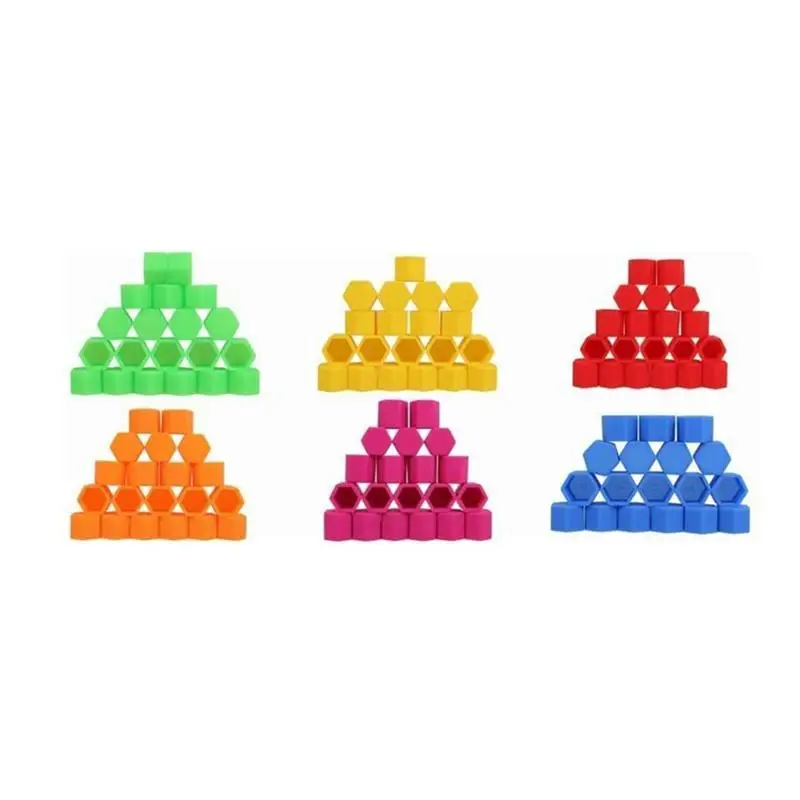 20 шт шестигранные гайки для колес болты крышки болтов защитные колпачки 17 мм