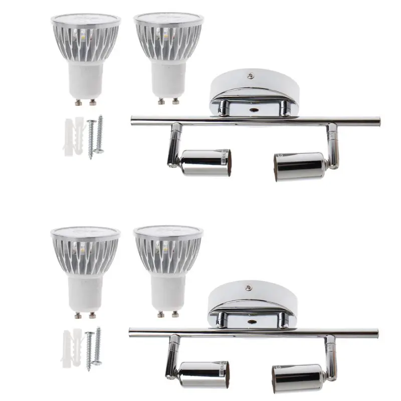 

9W Indoor Ceiling Spotlight 2 Lights Modern Decoration Lamps GU10 Rotatable