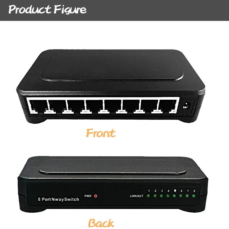 OEM 10/100 Мбит/с RJ45 8-портовый Быстрый коммутатор для сети Ethernet концентратор