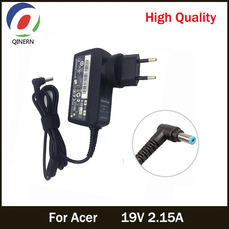 

EU US UK AU 19V 2.15A 5.5*1.7mm AC Laptop Adapter For Acer Aspire D255 533 D257 D260 W500P W501 W501P E15 Power Supply Charger