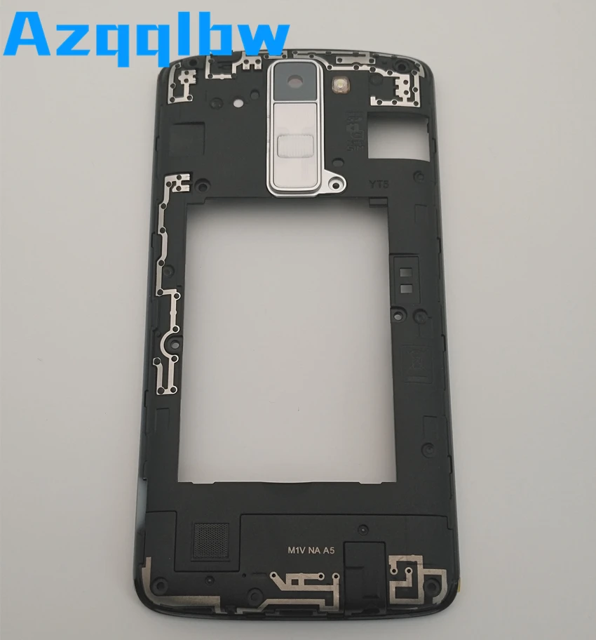 Azqqlbw для LG K8 LTE K350N K350E одиночная карта/двойная карта средняя рамка Корпус задняя