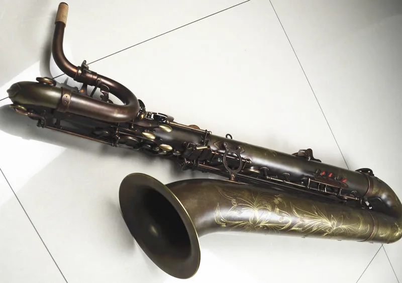 Taiwan MUSEADF Baritone саксофон SDY-906GF модель античная медь моделирование латунь Профессиональная игра Eb Saxofone
