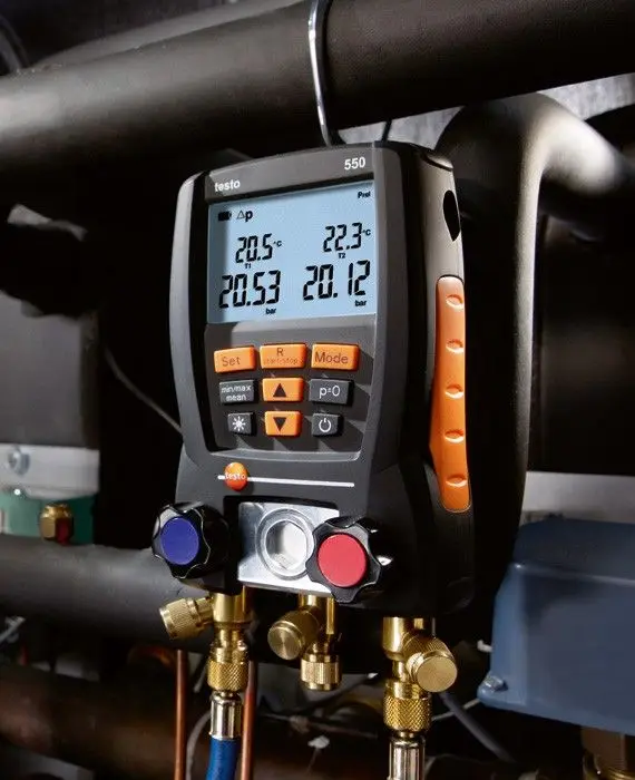 Немецкий y немецкий testo 550 2 комплекта электронных манометров труб и