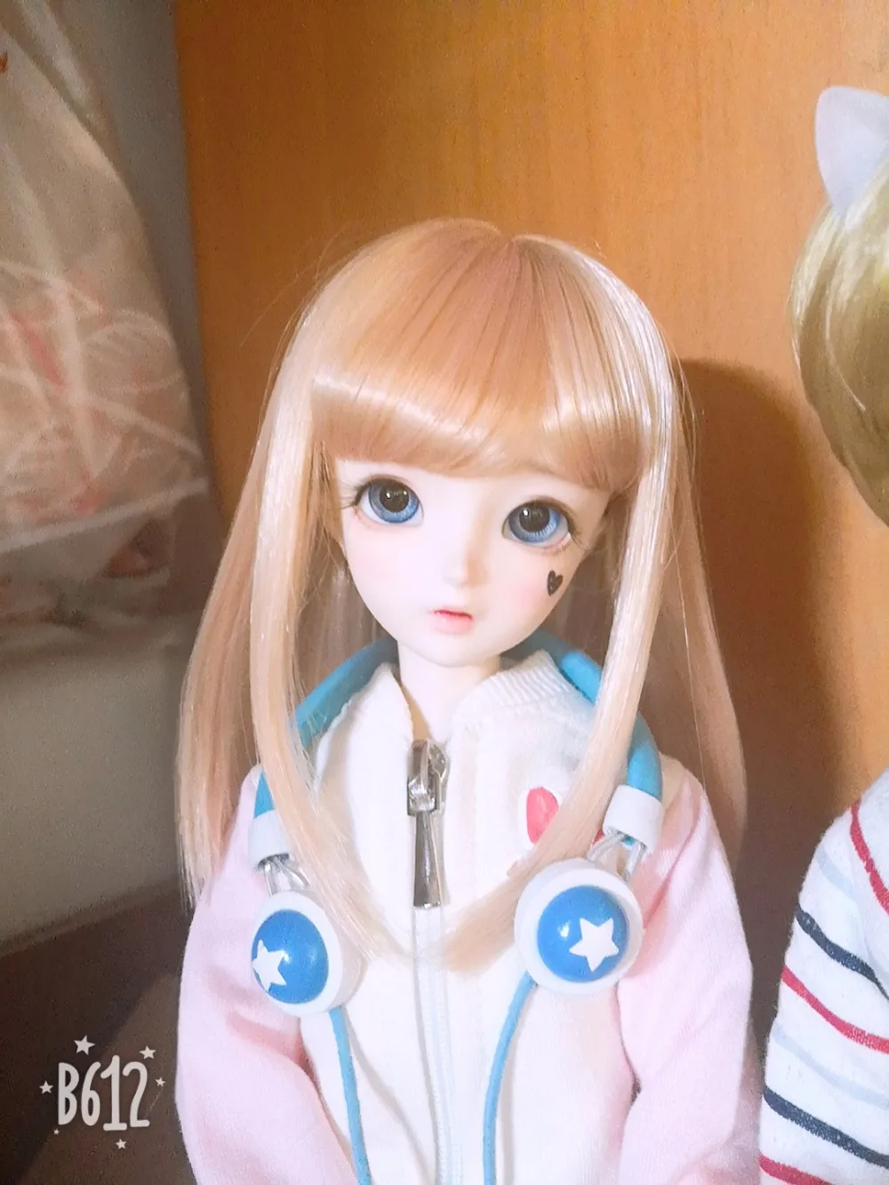 D01-P459 детская игрушка ручной работы 1/4 1/3 аксессуары для кукол BJD/SD/MDD кукла парик шаль воздушная челка в длинной груше цветок 1 шт