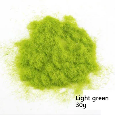 Light green DIY песок стол материал модели здания 3 мм трава порошок открытый газон производство Пейзаж Модель Материал - Цвет: Light green