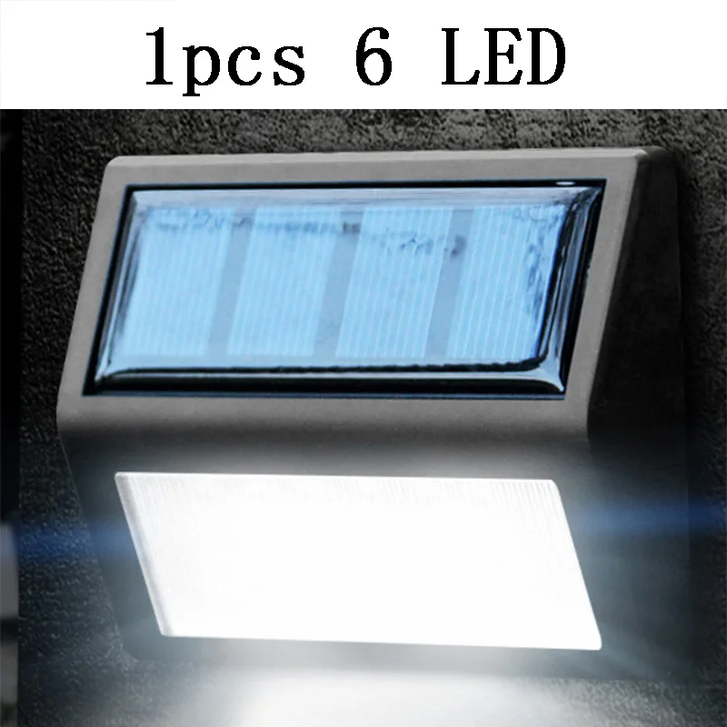 1pcs 6 LED 20/30 светодиодный садовый светильник на солнечной батарее PIR датчик движения Солнечная настенная лампа энергосберегающие Лампы Безопасности - Испускаемый цвет: 1pcs 6 LED