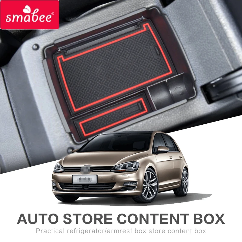 Подлокотник для хранения Коробка VW Golf 7 средства ухода автомобиля Volkswagen Mk7 VII 5G GTI R