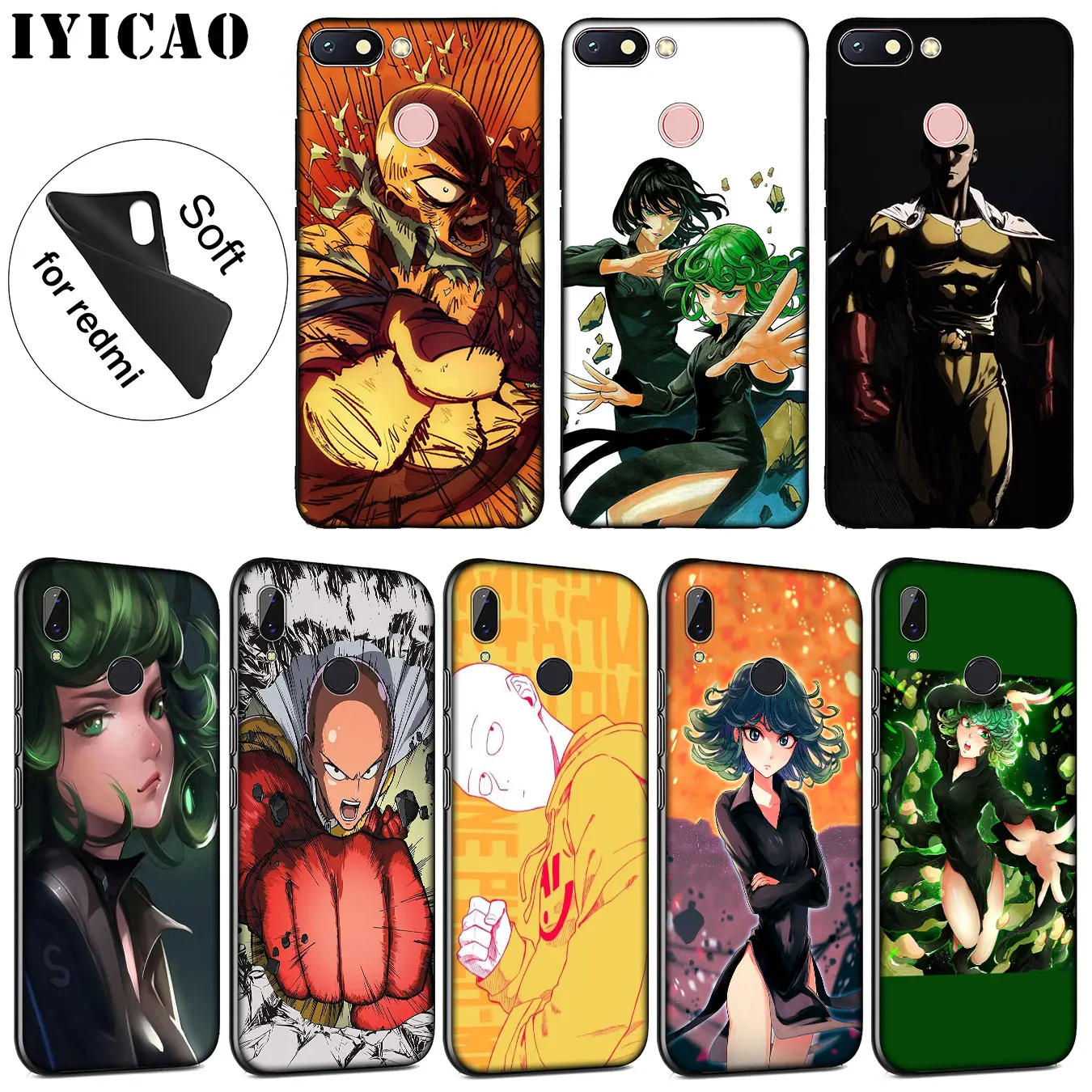 Силиконовый мягкий силиконовый чехол японского аниме One Punch Man для Xiaomi Redmi K30 K20 8A 7A