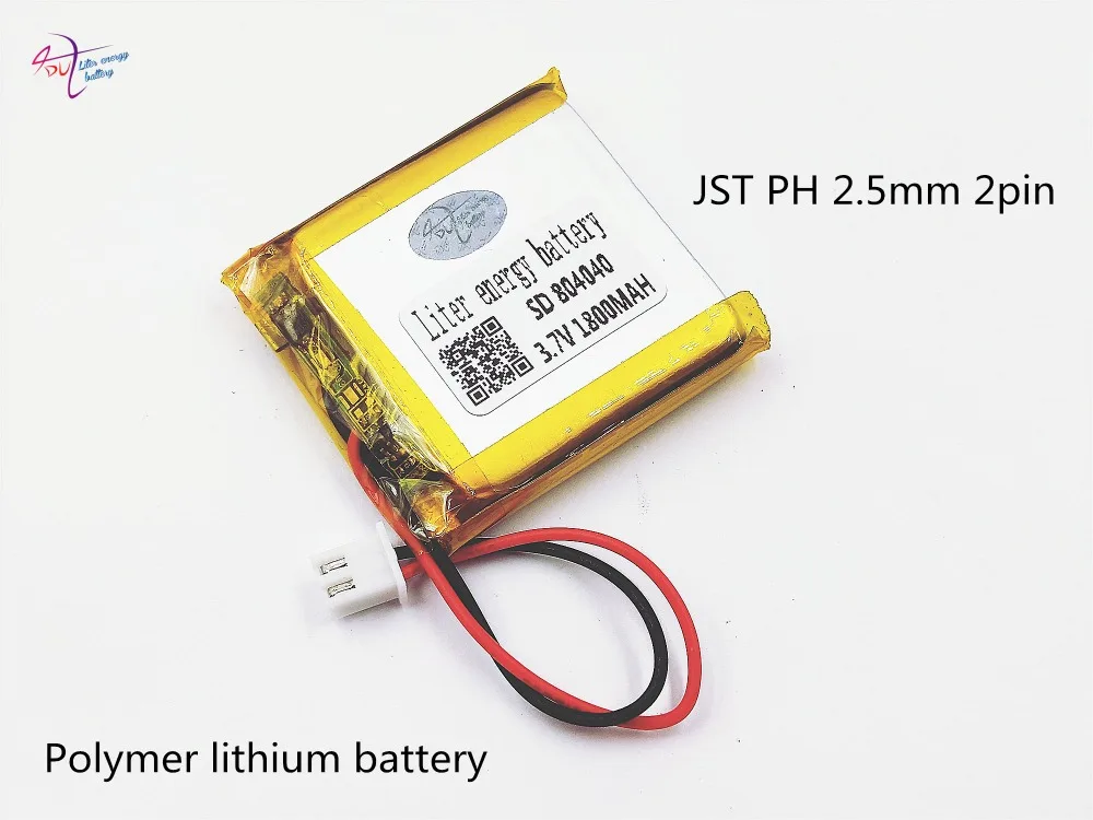 XHR 2P 2 54 1800mAh 804040 3 7 V литий полимерная батарея 853838 story machine Отслеживание мобильных