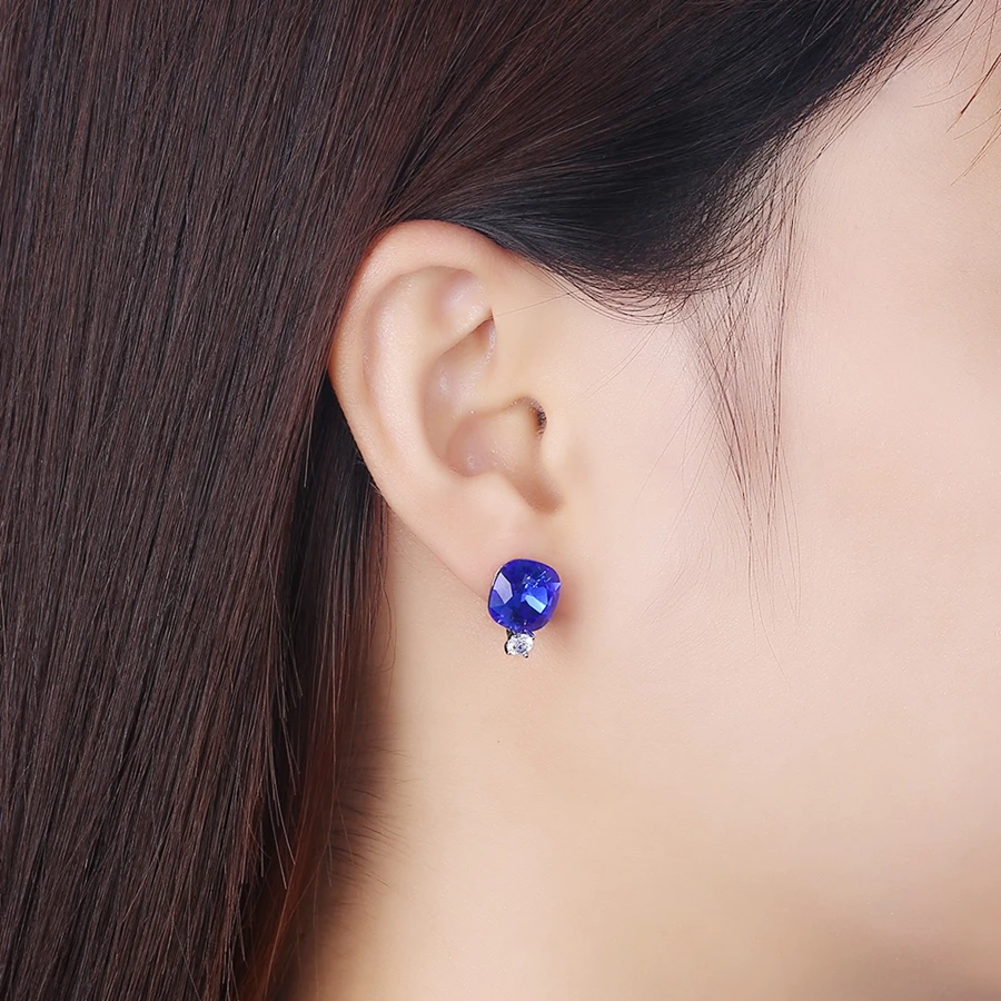 Серьги из стерлингового серебра Swarovski с кристаллами MALANDA новые модные круглые
