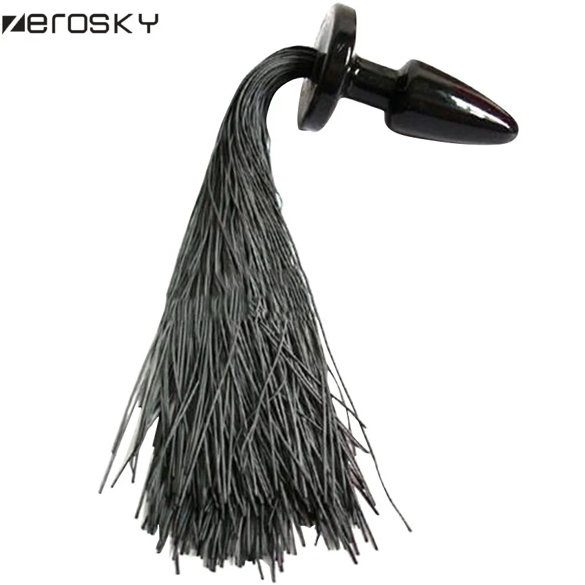 Cosplay Horse Tail Anal Plug Soft Silicone Butt Dildo Stimulator Masturbation Sex Toys For Women Zerosky | Красота и здоровье