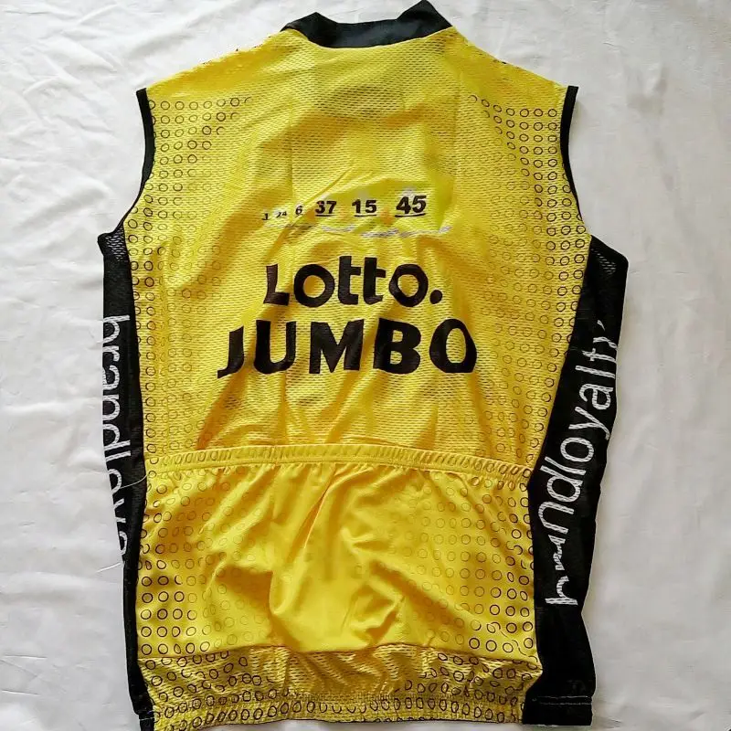 pro team lotto jumbo желтый жилет для велоспорта ветронепроницаемые майки для велоспорта жилет от ветра быстросохнущая ткань Ropa Ciclismo