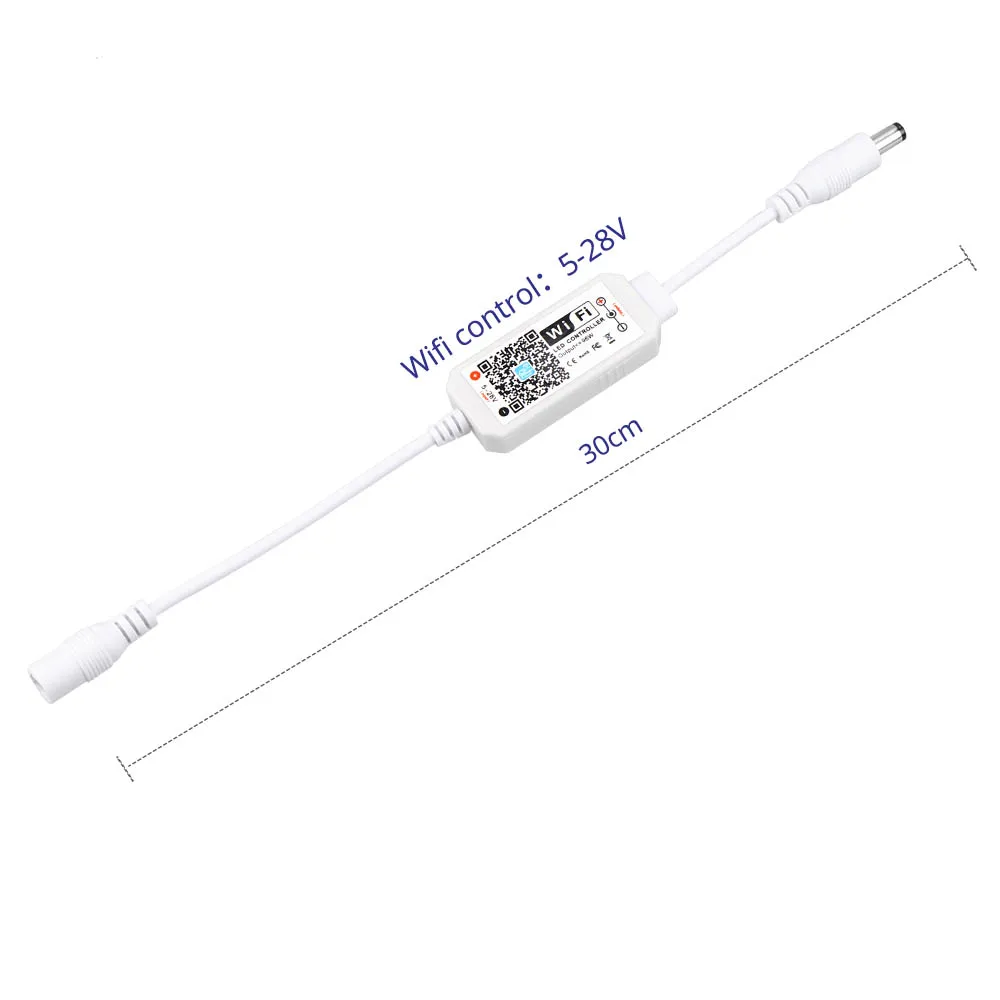 5 V 12-24 V светодиодный контроллер SPI Wi-Fi беспроводной APP Управление для WS2811 SK6812 WS2812B Pixel Газа DC5-28V диммер для одного цвета