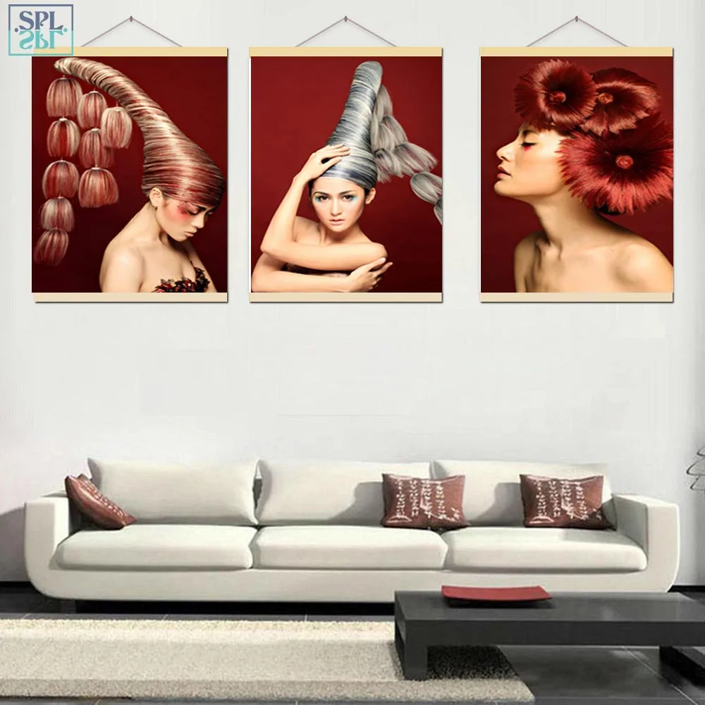 SPLSPL Современный арт принт на холсте плакат картина для салона красоты рисунок