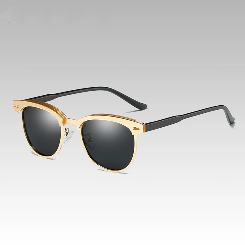 

Luxury Round Sunglasses Men Fashion Male Black Sun Glasses Gafas Vintage Eyewear Shades Oculos Goggles 0911WD