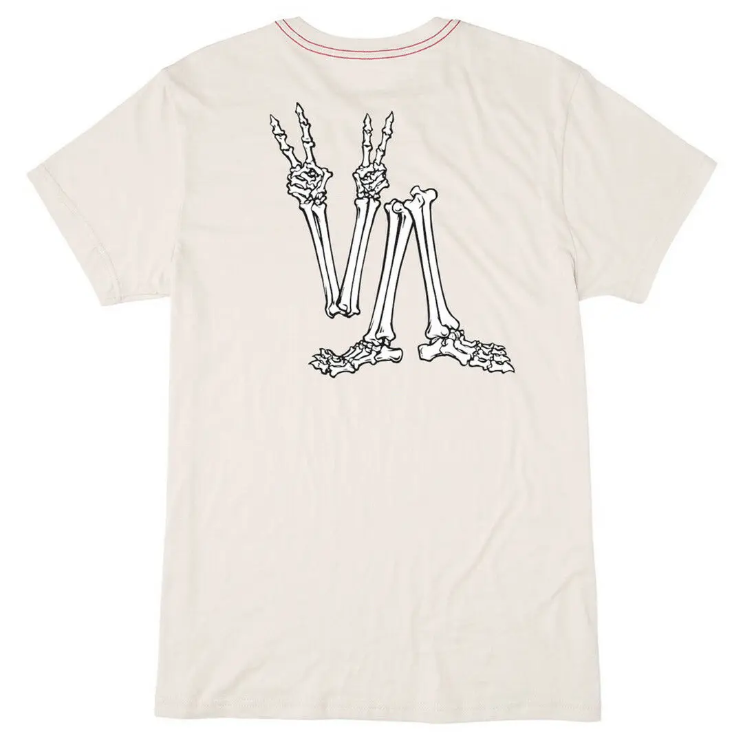 RVCA &quotBonezy&quot футболка с коротким рукавом (античный белый) мужская рисунком