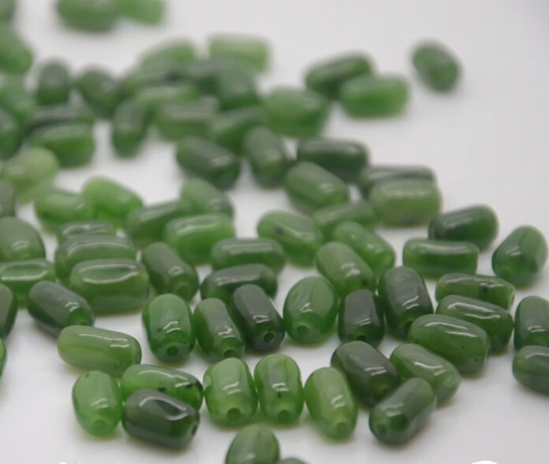 Natural Hetian Jade Seed Material Bulk Beads DIY Jewelry Accessories Necklace Bracelet Hanging Line Jasper | Украшения и