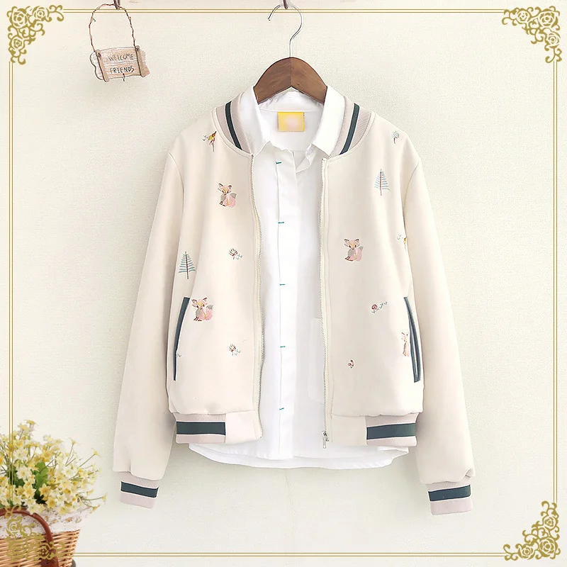 Женская бейсбольная форма с длинными рукавами повседневная короткая куртка в