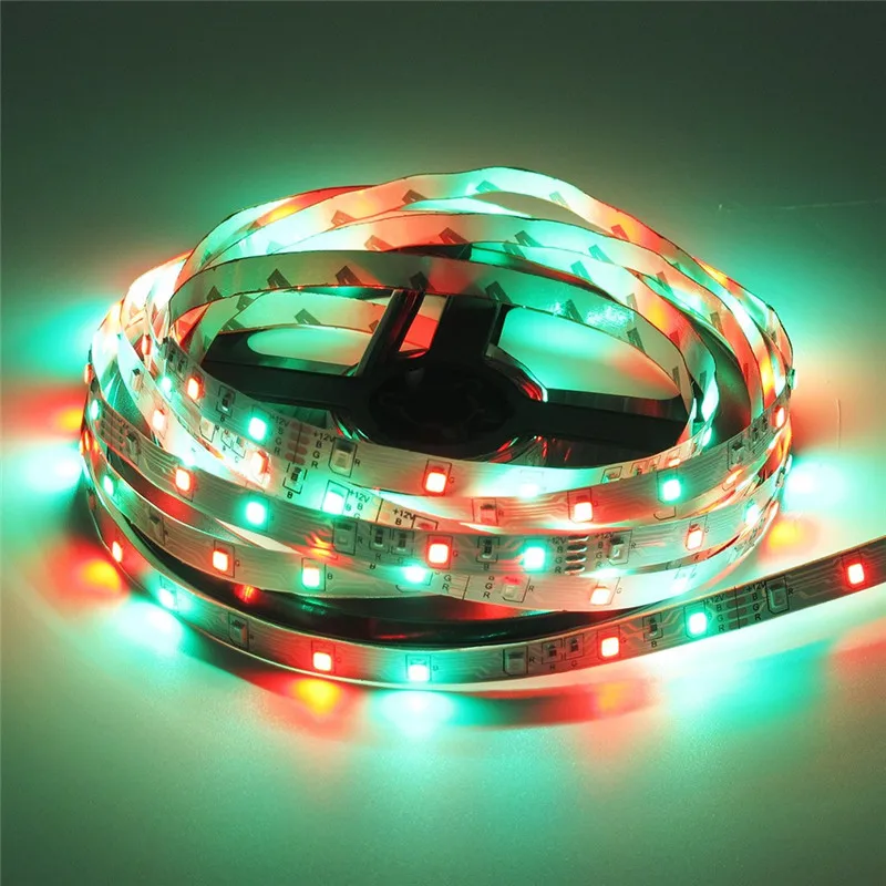 Светодиодная лента 12 В 2835 SMD RGB 60 светодиодов/м adhensive 5 м 10 комплект + 24 клавиши