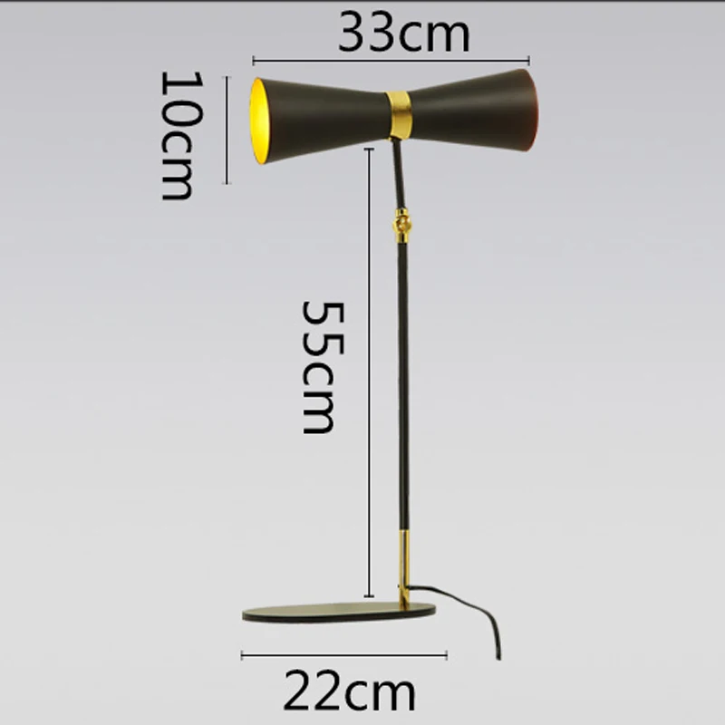 Промышленная креативная настольная лампа модная простая металлическая