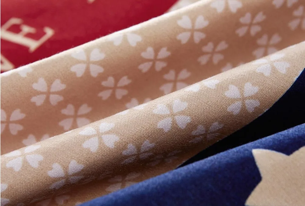 2017 Бесплатная доставка 4 шт. контракт 2 ткань для постельного белья одеяло