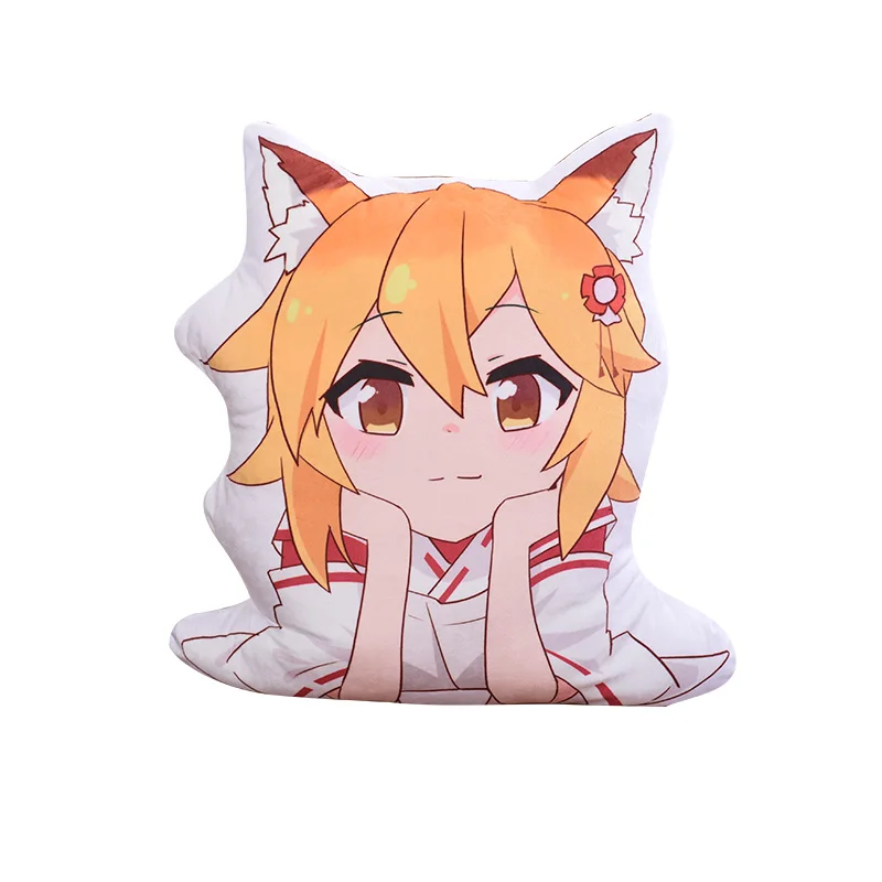 Аниме Sewayaki Kitsune без Сенько-Сан-полезно лиса Сенько-сан Косплей Кукла Плюшевые сзади подушечка диванная подушка игрушка подарок