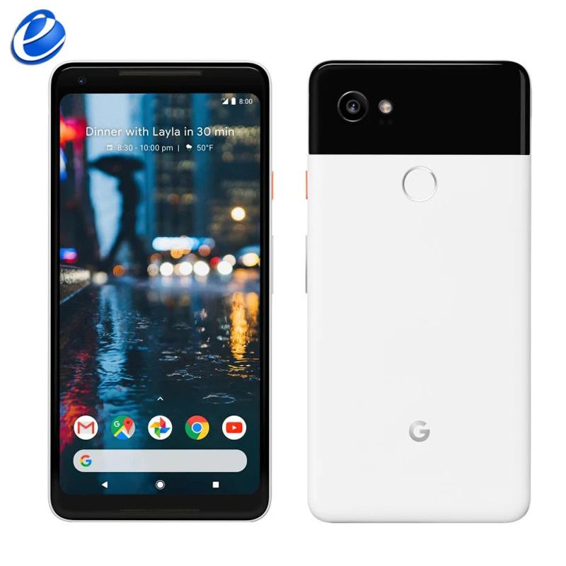 Разблокированный смартфон Google Pixel 2 XL 6,0 ''дюймовый Восьмиядерный с одной sim-картой 4G LTE Android мобильный телефон 4 Гб ram 64 Гб 128 ГБ rom смартфон