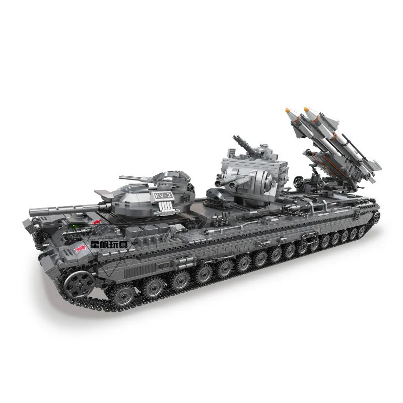XingBao 06006 блок творческий MOC Военная серия KV 2 Танк набор детей Образовательные