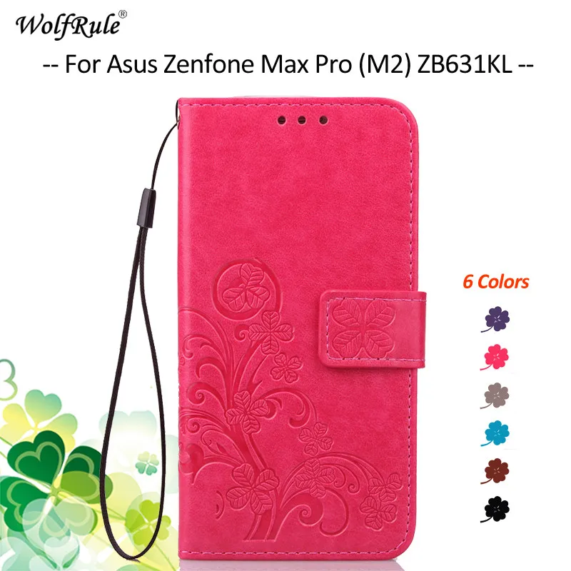 

For Cover Asus Zenfone Max Pro M2 ZB631KL Case Flip PU Wallet Pouch Phone Bag Case For Asus Zenfone Max Pro M2 ZB631KL Cover
