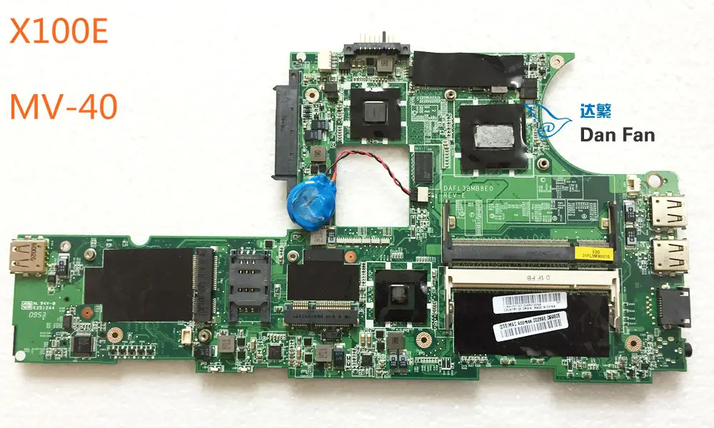 60Y5711 для Thinkpad X100E MV 40 материнская плата ноутбука DAFL3BMB8E0 100% протестирована