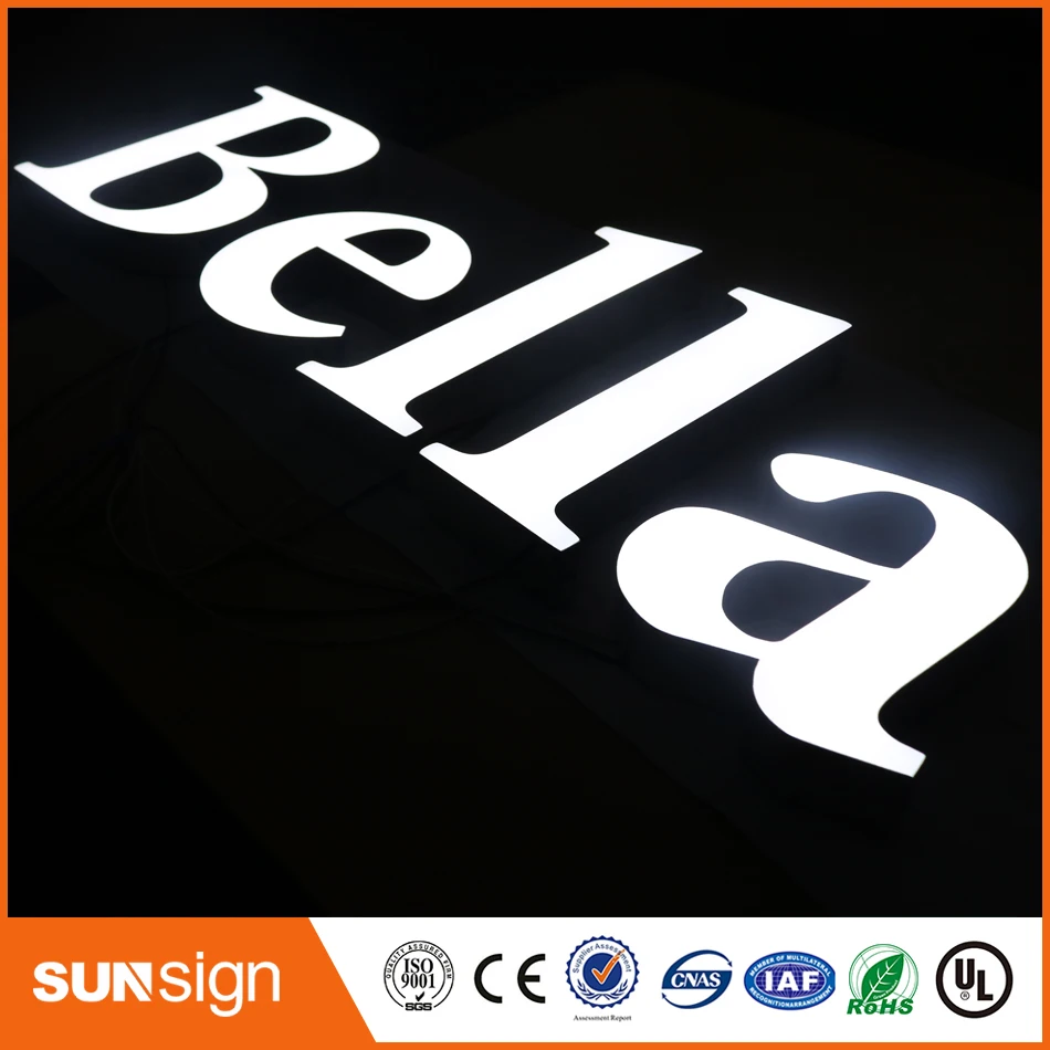 LED advertising outdoor sign letters for coffee led sign