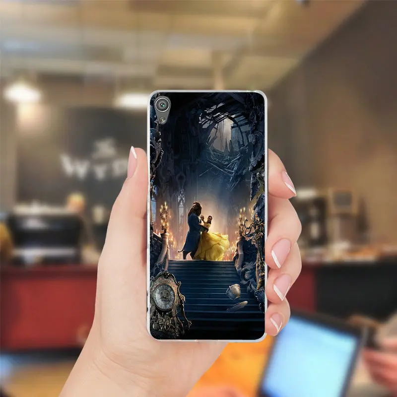 Beauty Girl and Beast Rose Soft TPU Silicone Phone Cases For Sony Xperia XZ Z Z1 Z2 Z3 Z4 Z5 Compact M2 M4 M5 E3 E5 T3 XA Case | Мобильные