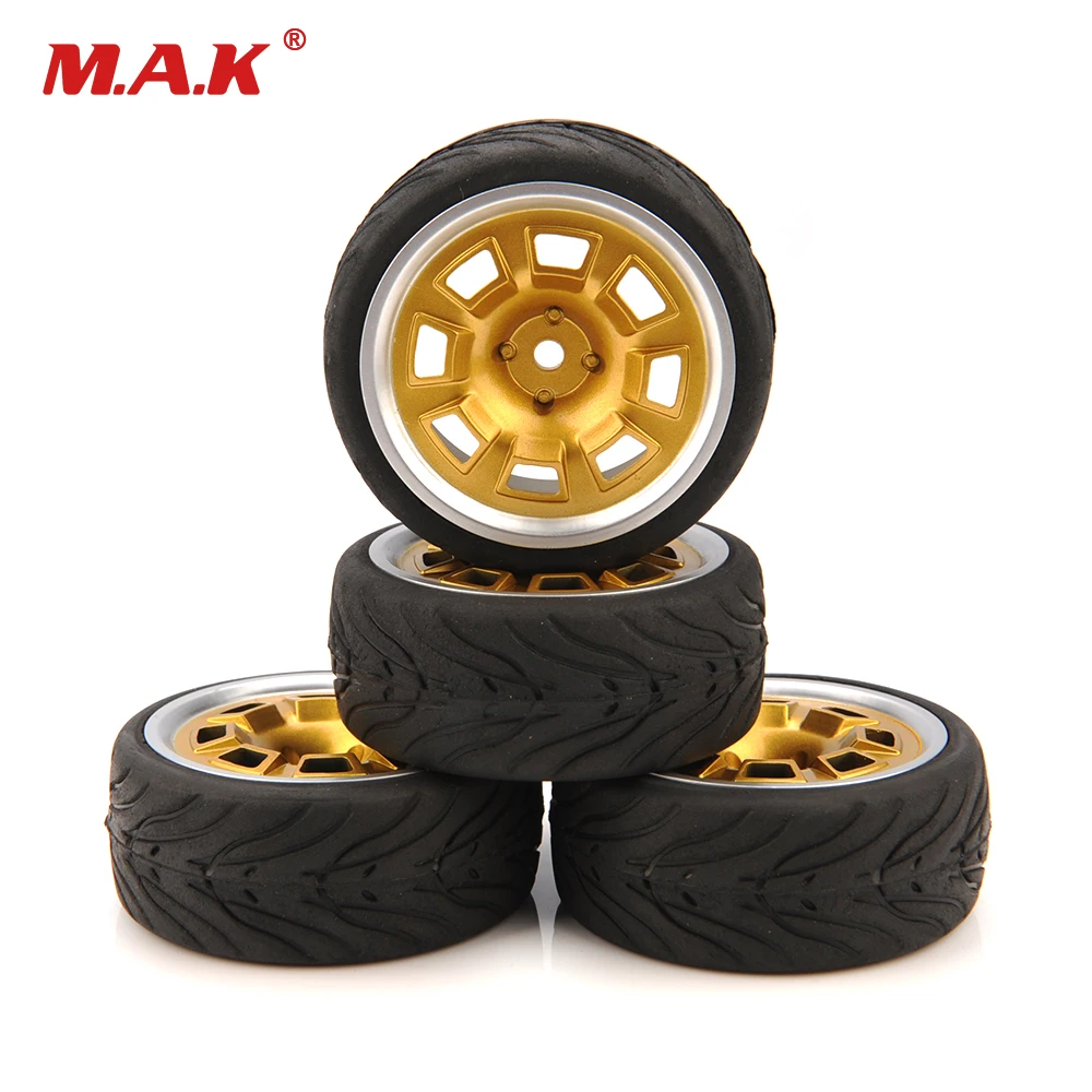 RC шины для дрифта обод колеса Модель игрушки для HSP HPI 1/10 на дороге модель автомобиля аксессуар PP0290+ PP0147 4 шт./компл