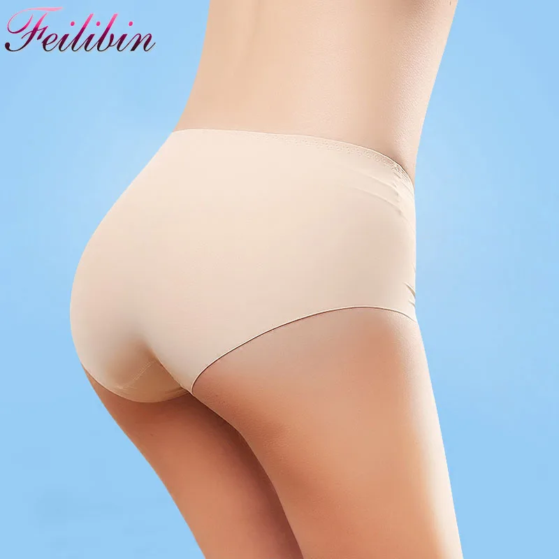 Новейшие Летние бесшовные женские трусики из вискозы нейлоновая ткань