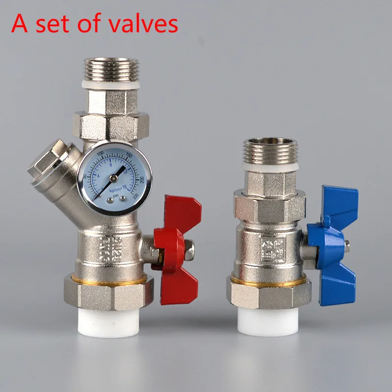 Латунный шаровой кран с фильтром для воды нагревательный клапан DN25|ball valve|brass ball