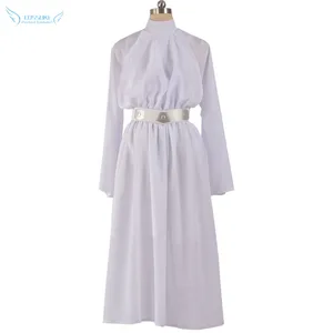 Платье принцессы Leia органа соло косплей костюм на Хэллоуин Рождество карнавал