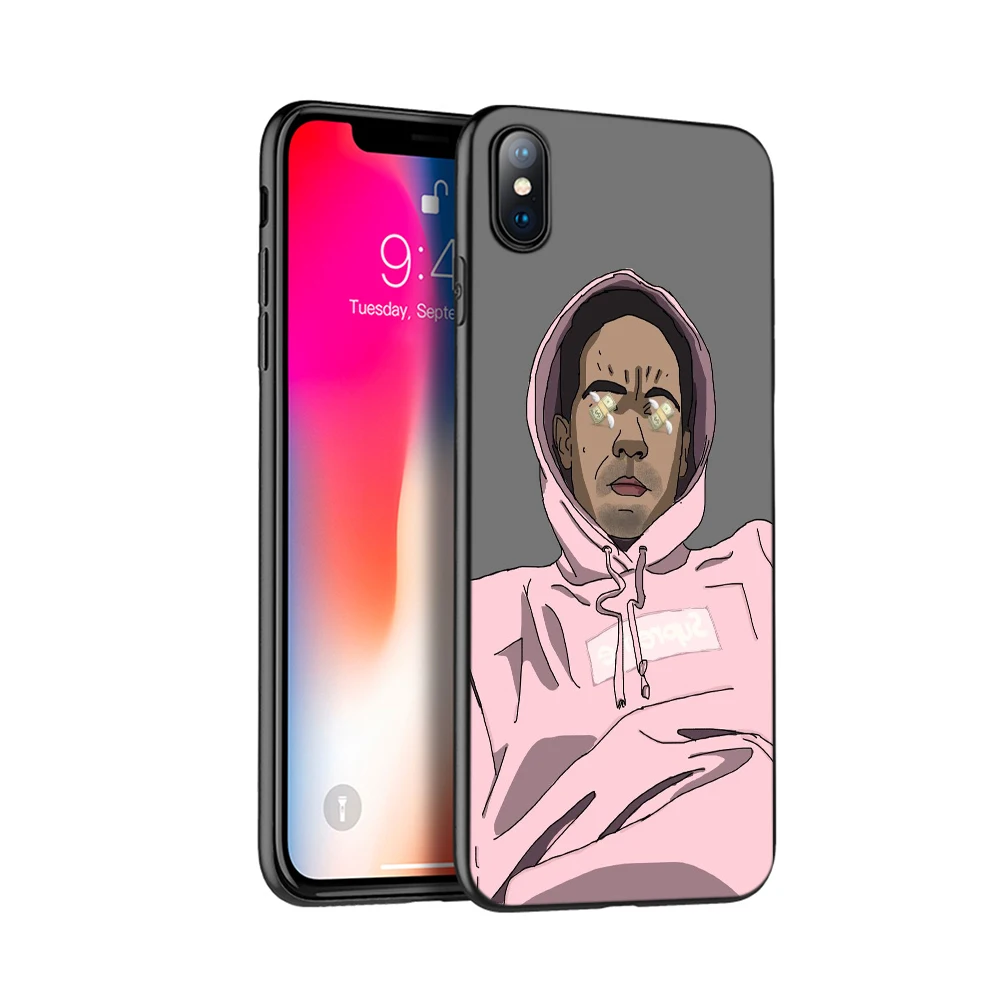 Черный чехол из термопластичного полиуретана для iphone 5 5s SE 2020 6 6s 7 8 plus x 10 силикона