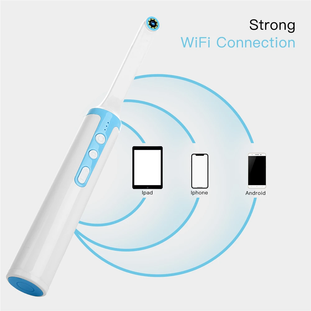Беспроводной Wi Fi стоматологических Камера 1080p HD интраоральный эндоскоп